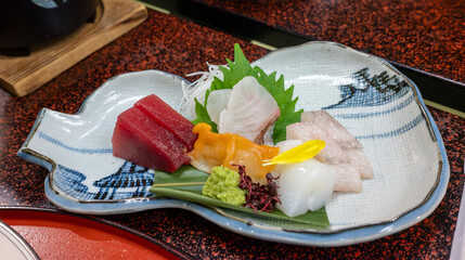 鳥羽の温泉旅館の夕食禅