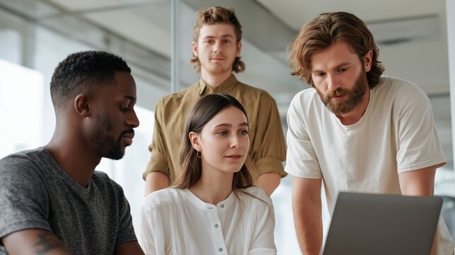 Professional business teamwork meeting with diverse professionals collaborating on strategy and planning in modern office environment for success