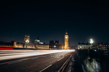 Obraz premium Big Ben and House of Parliament at night, London, United Kingdom