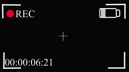 recording interface overlay with timer