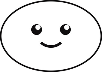 ovel shape cute cartoon line.svg