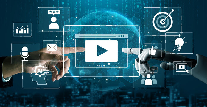AI drives video marketing success using content analytics, smart campaign tools, and engagement tracking to connect with audiences effectively. Artificial intelligence spline