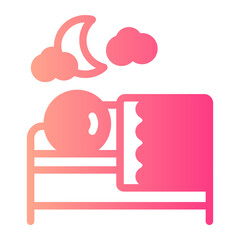 good night gradient icon