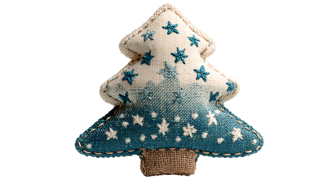 adorable fabric mini christmas tree - Powered by Adobe