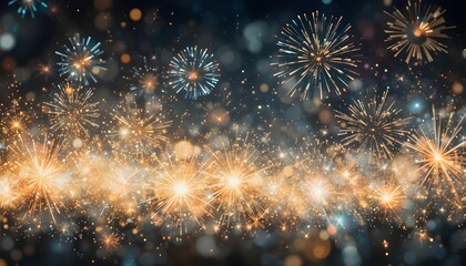 Abstract Fireworks Background with Space for Text