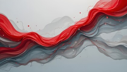 Modern Vector Design with Simple Red Gradient and Shapes