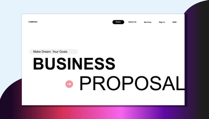 Modern Business Service Overview Presentation Slide with Layered Sphere Graphic