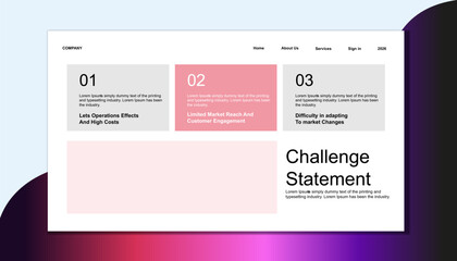 Modern Business Service Overview Presentation Slide with Layered Sphere Graphic