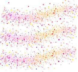 Obraz premium Abstract illustration of colorful confetti streams, perfect for festive backgrounds, celebrations, and adding a touch of whimsy to any design or project.