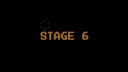 8bit pixel text animation on dark background. For Vintage Arcade Games. 4k video.