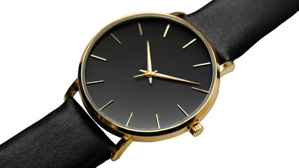 Vintage golden watch in with antique face and countdown timer dial