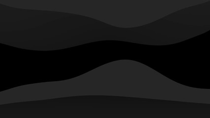 Abstract dark gray and black wavy layers creating a sense of depth and movement. - Powered by Adobe