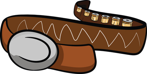 Vintage Western Belt Vector