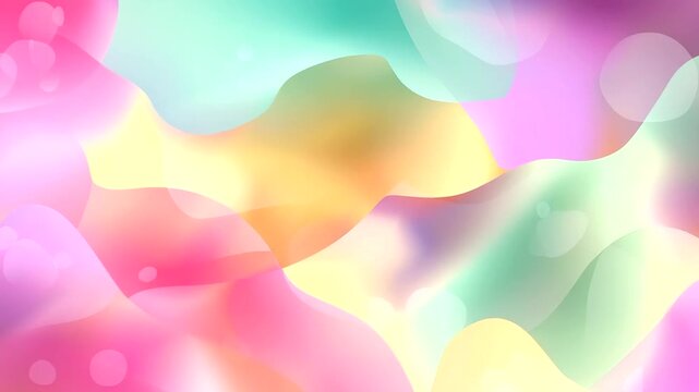 Faceless vector texture with soft gradient transitions between pink, cream, and mint tones, abstract holiday mood, with copy space.