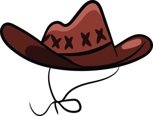Classic Cowboy Hat Vector Illustration