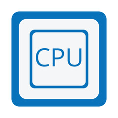 CPU Processor icon vector