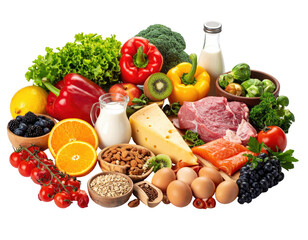 Abundant healthy food array