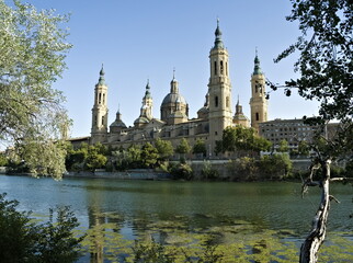 Basilica of Our Lady of the Pillar and the Ebro River