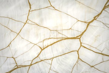 A photo of a marbled surface with intricate white and golden patterns