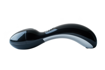 Vibrating personal massager wand relaxing tool body neck back leg muscle pain relief therapy isolated on transparent background