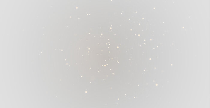 Christmas glowing bokeh, gold dust, and spark overlay on transparent background. Vector PNG adds festive sparkle, magic light effects, and dreamy highlights to any design.