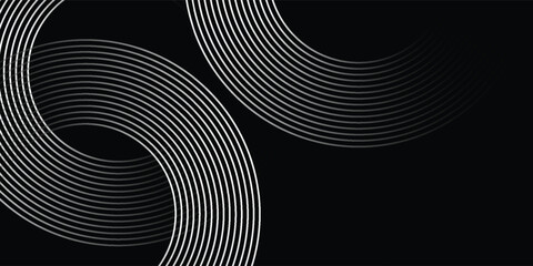 Circular spiral sound wave rhythm from lines. vector illustration eps10