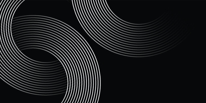 Circular spiral sound wave rhythm from lines. vector illustration eps10