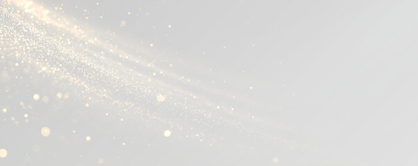 Shimmering gold dust, sparkling bokeh, and glowing particles form a magical radiant overlay. Transparent PNG vector enhances holiday, celebration, and fantasy design projects with festive luxury.