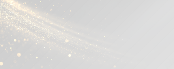 Shimmering gold dust, sparkling bokeh, and glowing particles form a magical radiant overlay. Transparent PNG vector enhances holiday, celebration, and fantasy design projects with festive luxury.
