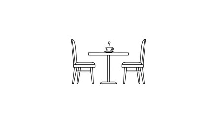 Minimalist design showcasing a cozy coffee table setup for intimate conversations