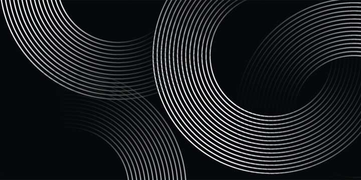 Circular spiral sound wave rhythm from lines. vector illustration eps10