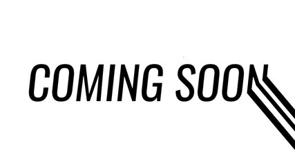 Graphic announcement featuring stylized 'COMING SOON' text, indicating an imminent launch, future event, or new content release for various projects and endeavors 4K Motion Animations