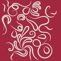 Abstract geometric shapes with vibrant color palette and clean lines