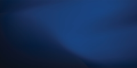 Dark blue gradient abstract background with smooth flowing curves and soft light effect. Elegant minimal vector design suitable vecor illustration eps10