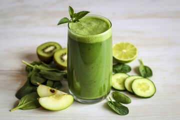 a fresh green smoothie