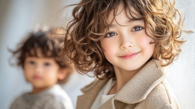 Two Children Fictional Character Created By Generative AI