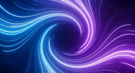 Vivid swirling blue vortex with radiant glowing center in a hypnotic abstract motion background