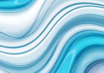 Fluid Blue Abstract Pattern