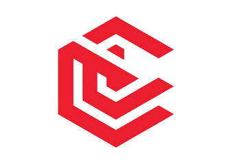 A stylized red geometric logo composed of interwoven lines on a white background, representing abstract branding or a corporate identity.