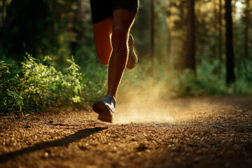 An outdoor running and fitness lifestyle with morning sunlight, motivation, and healthy energy.