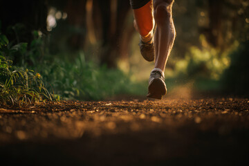 An outdoor running and fitness lifestyle with morning sunlight, motivation, and healthy energy.