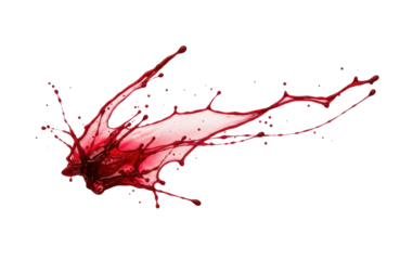 A dynamic splash of red liquid, possibly wine or paint