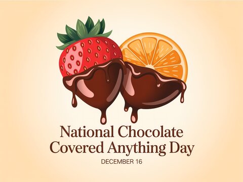 Delicious chocolate covered strawberry and orange slice celebrate national chocolate covered anything day