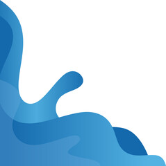 Abstract Blue Gradient Corner 