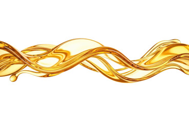 Golden liquid wave
