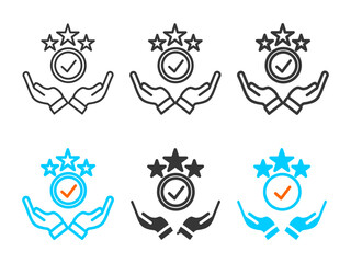 succes icon set multiple style collection	
