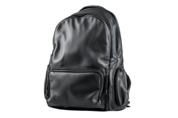 Durable anti theft backpack for commuters isolated on transparent background