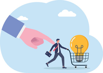 Obraz premium illustration of guidelines for designing a business idea and innovation