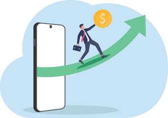 illustration of business analysis to increase revenue and profit
