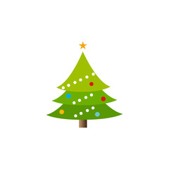 christmas tree vector illustration